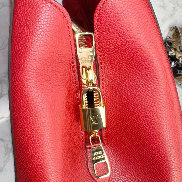 Louis Vuitton Montaigne MM Empreinte Cerise Bag, Wallet & Scarf BUNDLE โฅ๏ธ - Picture 5 of 16